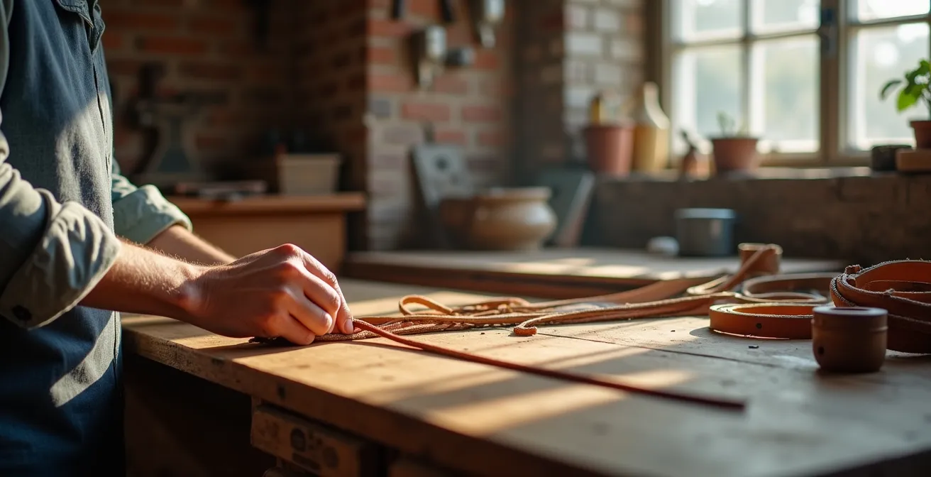 Handwerkliche Gürtelproduktion in deutscher Manufaktur